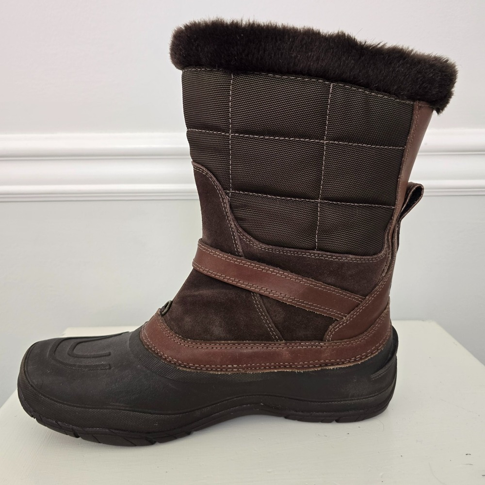 The North Face Women Chilkat III Waterproof Pull-On Boot 10 Brown Winter Outdoor - Picture 6 of 12